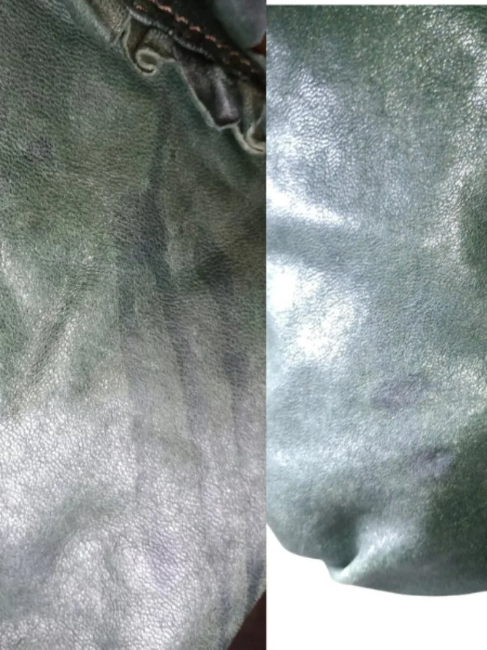 Lucky Brand Green Italian Lamb Leather Rocken Ruffles Tote